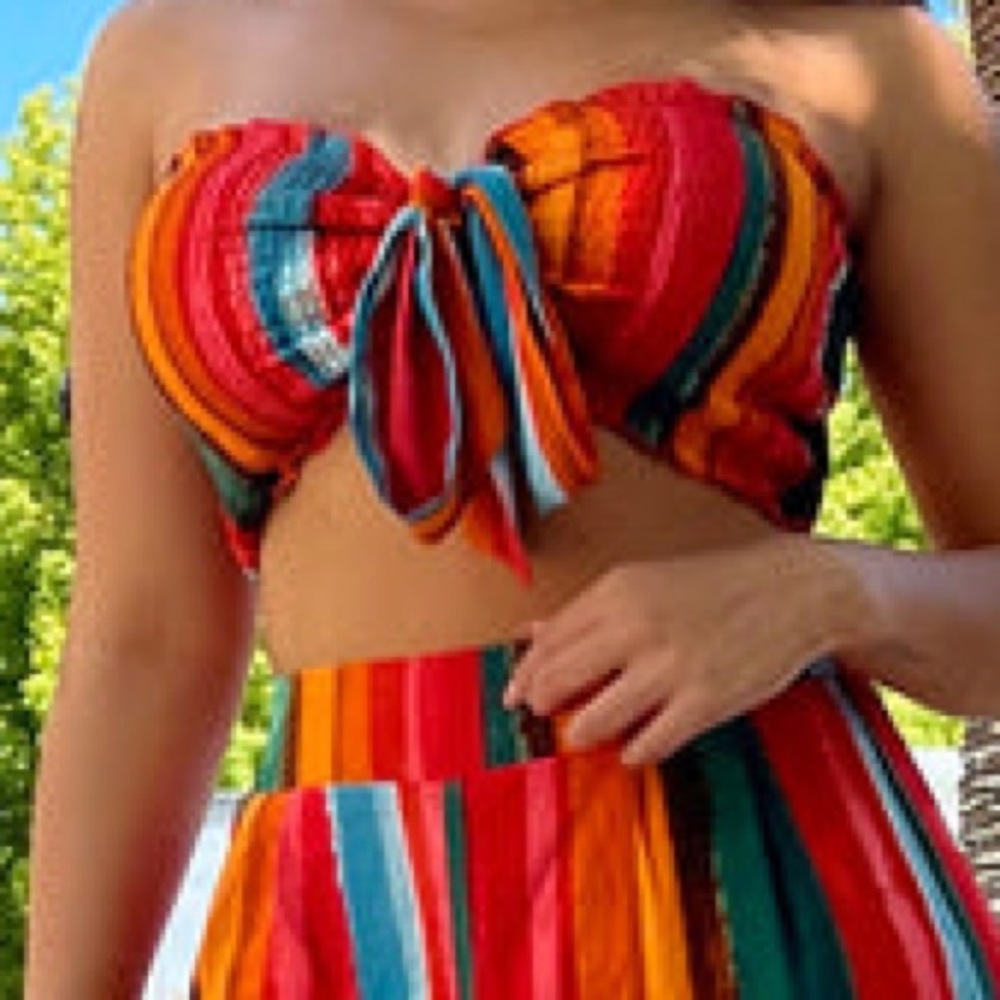 Fashion Nova Well Wishes Striped Tube Top